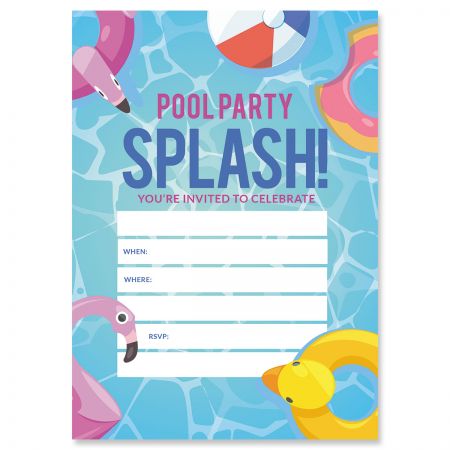 pool party invitations