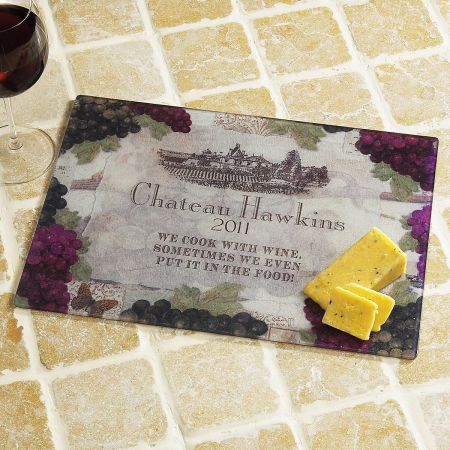 Vineyard Tempered Glass Cutting Board Large