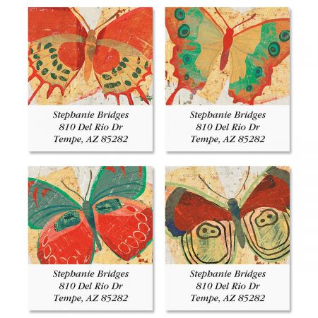 Butterfly Select Address Labels (4 designs)