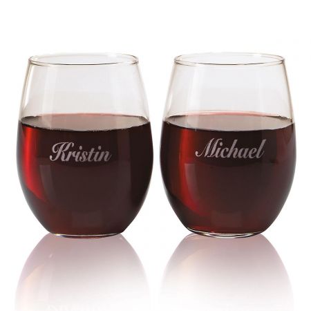 Personalized Wine Glasses by Current Catalog