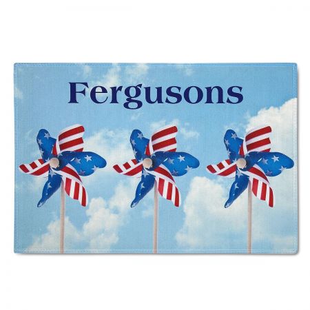 Americana Personalized Welcome Doormat