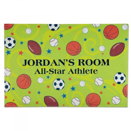 Sports Personalized Welcome Doormat