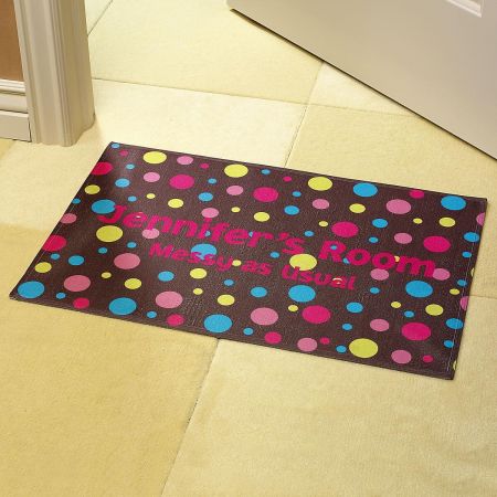 Polka Dots Brown Doormat