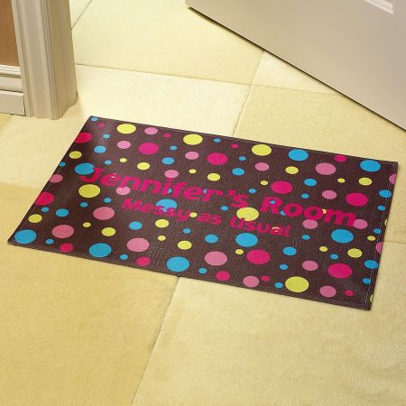Polka Dots Brown Doormat