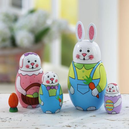 Bunny Nesting Set with Carrot