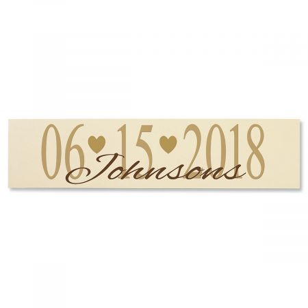 Wedding Date Plaque