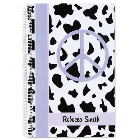 Lavender Spots Peace Notebook