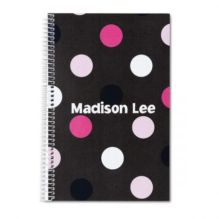 Grey Multi-Dots Notebook
