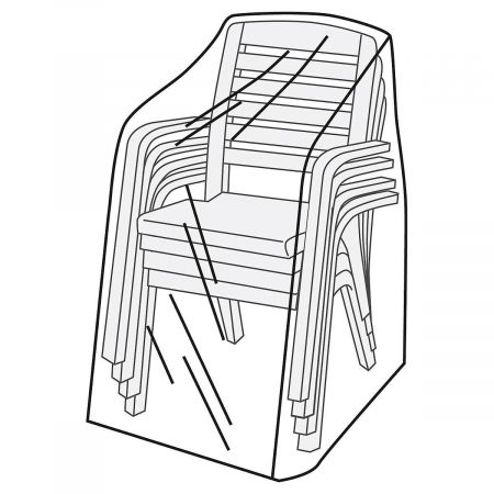 Stacking 4-Chair Vinyl Furniture Cover