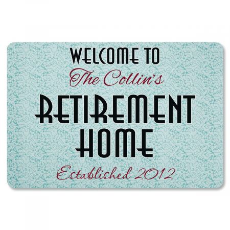 Retirement Home Personalized Welcome Doormat