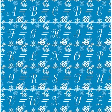 Elegant Snowflake Personalized Welcome Doormat