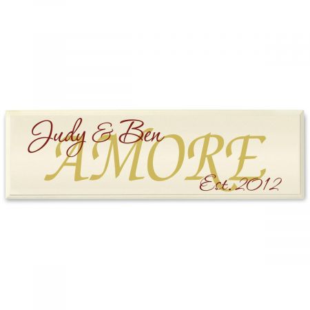 Amore Wooden Plaque