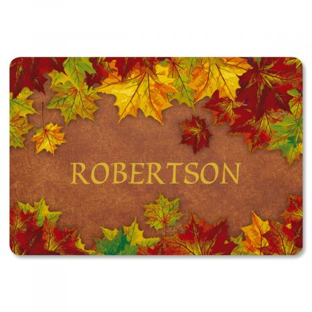 Autumn Color Personalized Welcome Doormat