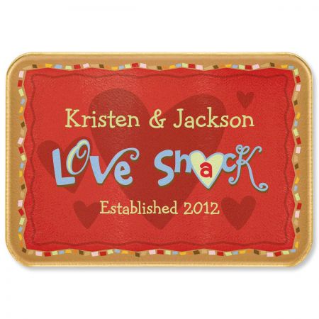 Love Shack Tempered Glass Cutting Board