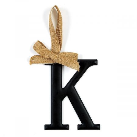Decorative Painted Tin Initials - K