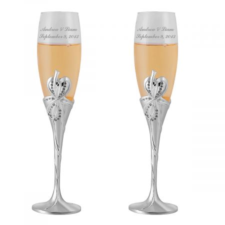 Personalized Champagne Flutes