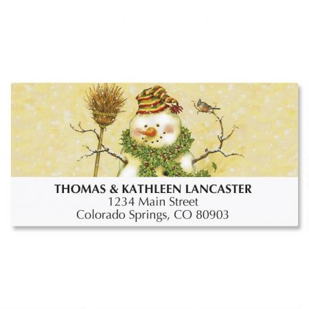 Snowman Address Labels