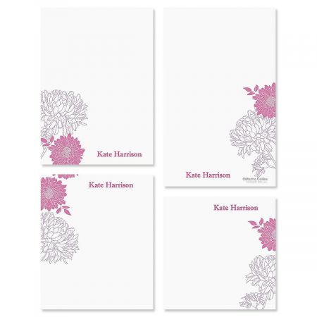 Flora Personalized Notepad Set