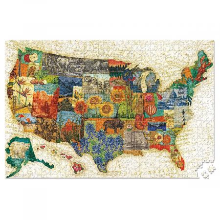 Vintage USA Travel Jigsaw Puzzle