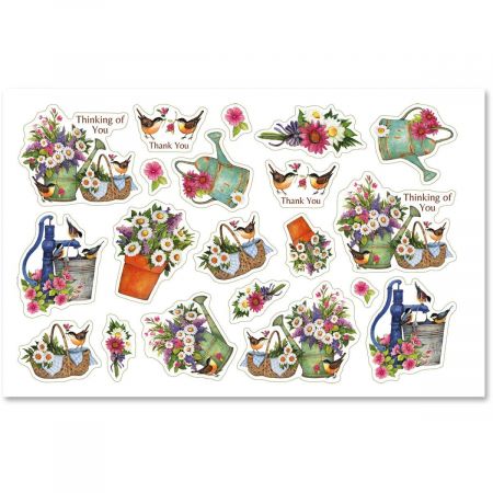 Spring Porch Envelope Sticker Seals