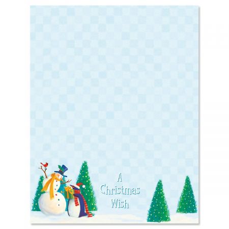 Holiday Friends Christmas Letter Papers