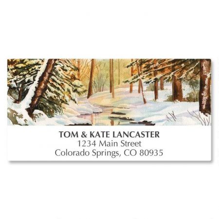 Winterwood Scene Deluxe Address Labels