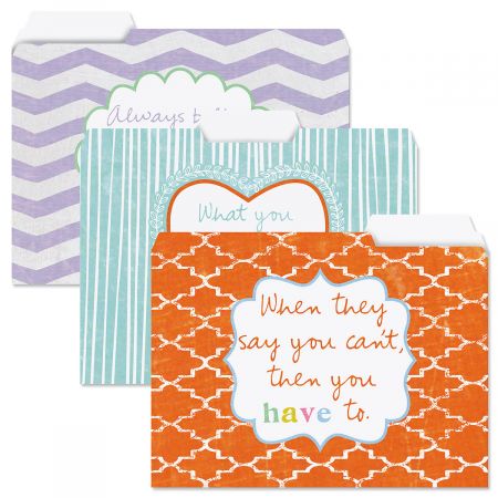 Cheerful Sentiments File Folder Value Pack
