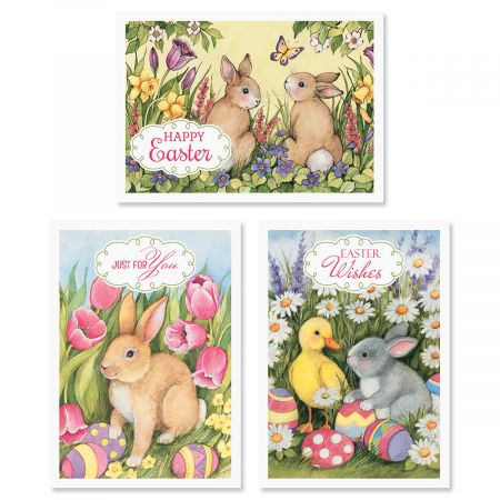 Spring Bunny Easter Cards