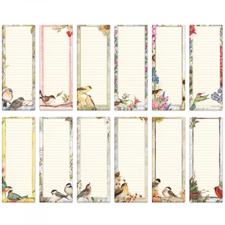 Seasonal Birds Shopping List Pads