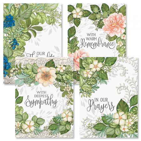Warm Remembrance Sympathy Cards and Seals