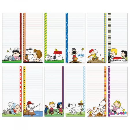 PEANUTS® Magnetic Lined Shopping List Pads | Current Catalog