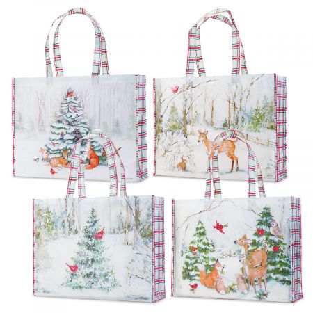 NEW TJ Maxx Large Shopping Tote Bag CHRISTMAS PRESENTS Reusable Tote 