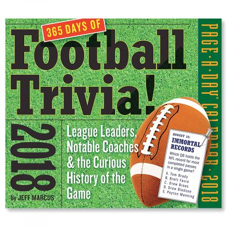 2018 Sports Trivia Calendar - Football