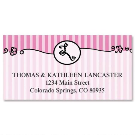 Parisian Initial Deluxe Address Labels