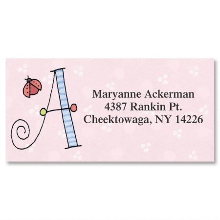 Sue Dreamer Initial Border Address Labels