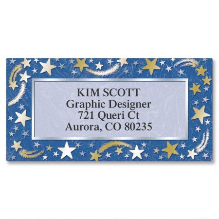 Stars Border Address Labels