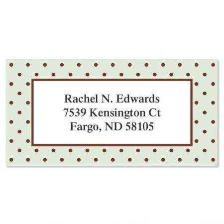 Celadon Border Address Labels