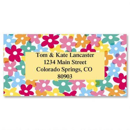 Mini Posies Border Address Labels
