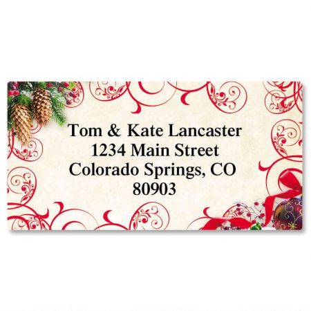 Ruby Wishes Border Address Labels