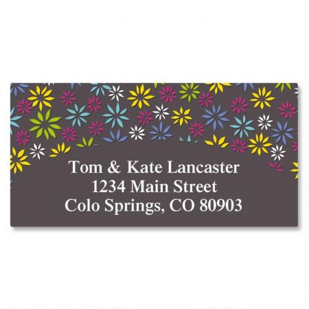 Flower Sky Border Address Labels