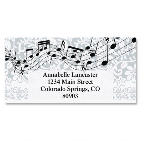 Chorus Line Border Address Labels