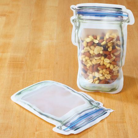 Mason Jar Zipper Bags