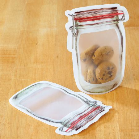 Mason Jar Zipper Bags