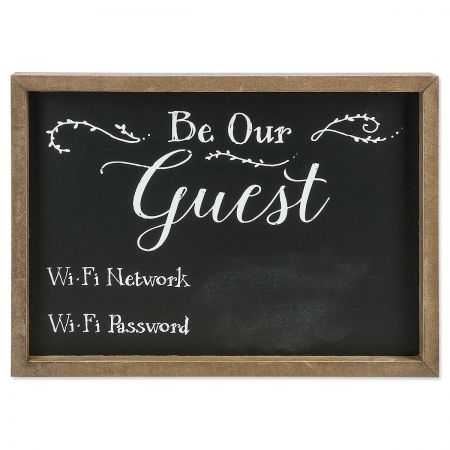 Be Our Guest Wi Fi Plaque Current Catalog