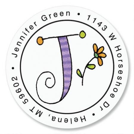 Sue Dreamer Round Address Labels