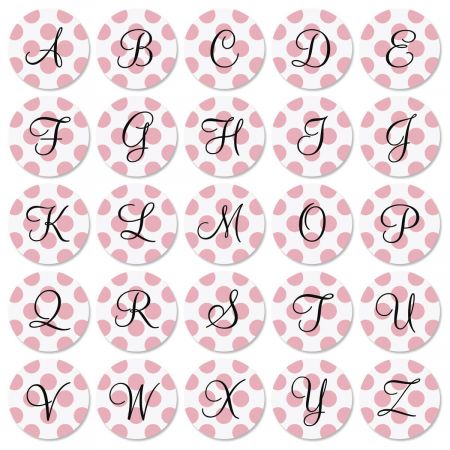 Dots Initial Round Address Labels