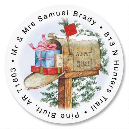 From Ours To Yours Round Address Label