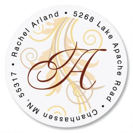 Tred Lightly Round Address Label