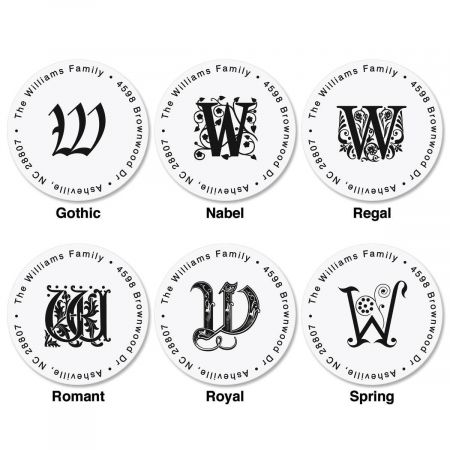 Initial Choice Round Address Label