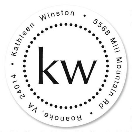 Simplicity Round Address Label